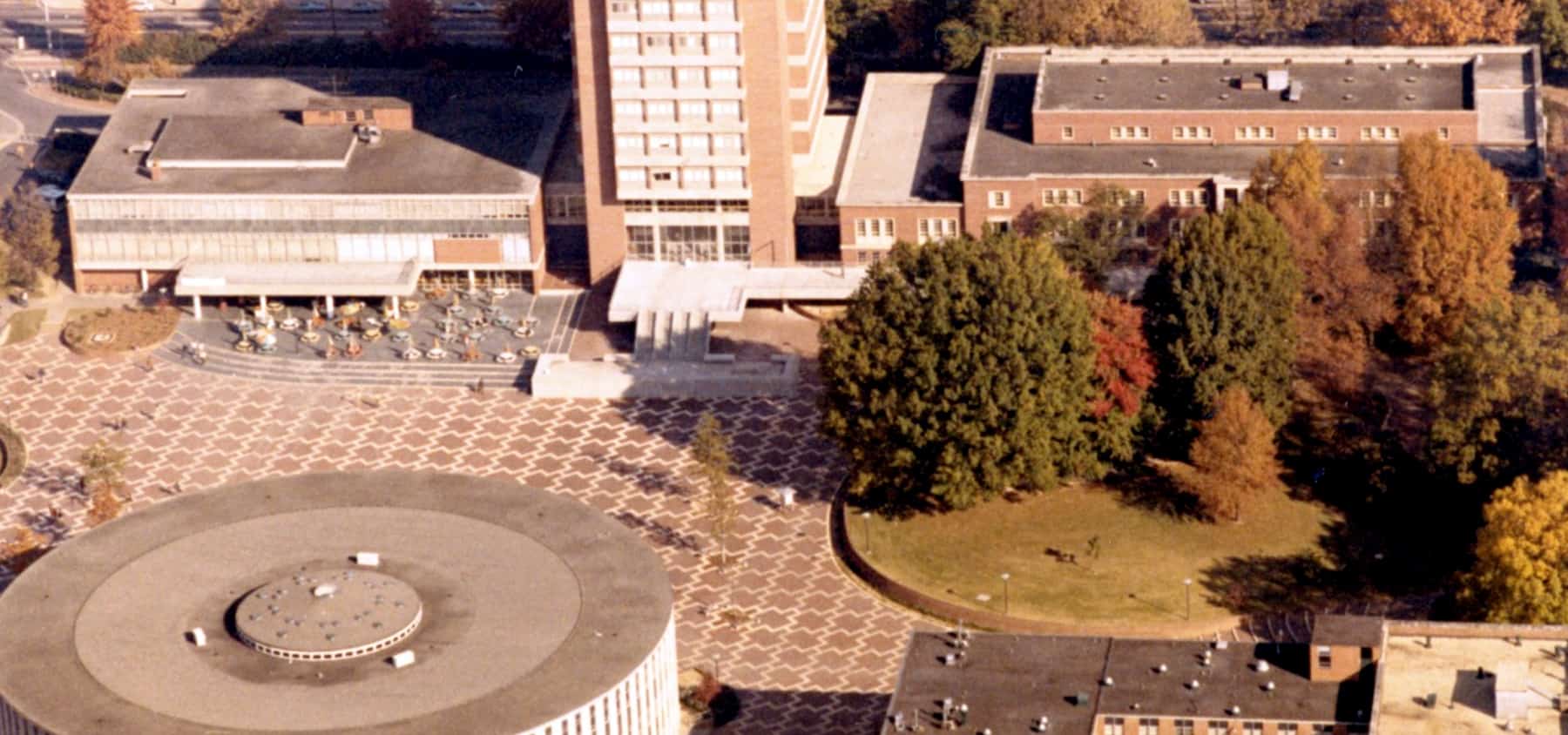 Aerial photo of the brickyard