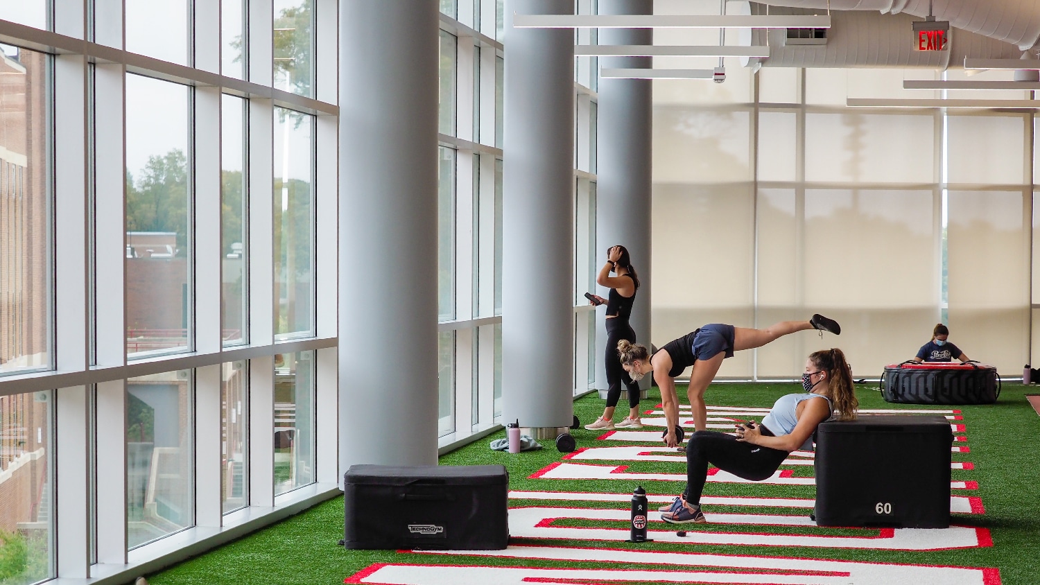 Women exercising in Wellness and Recreation Center in Carmichael gym