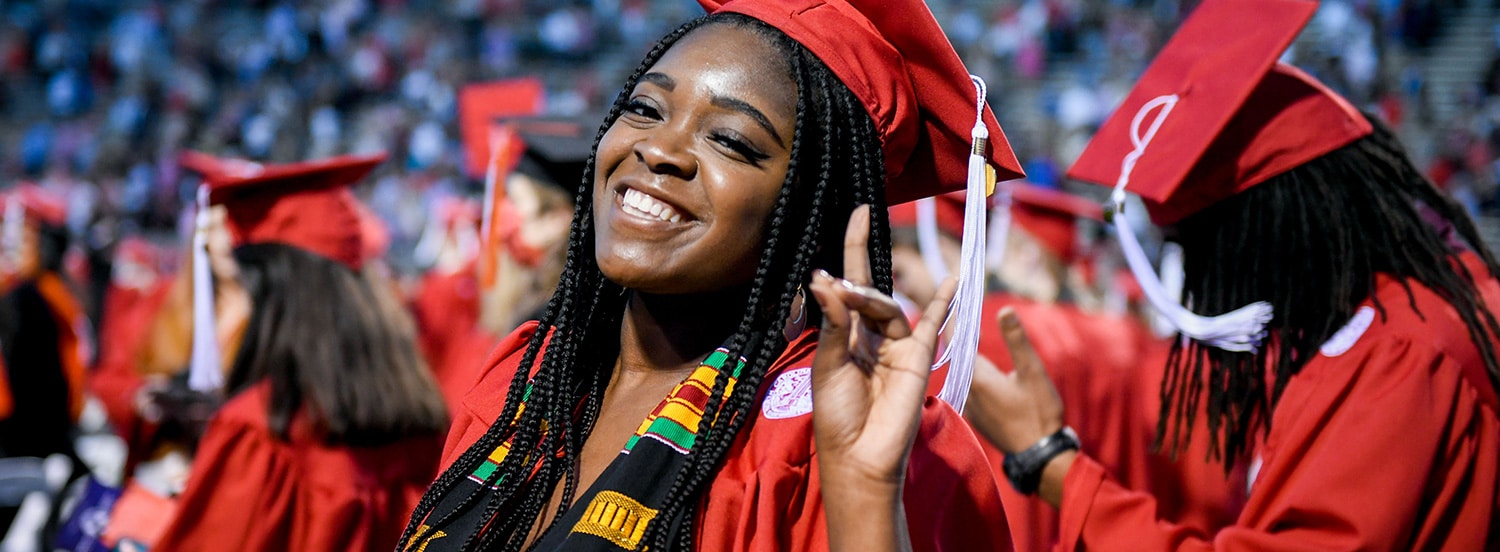 Student at graduation