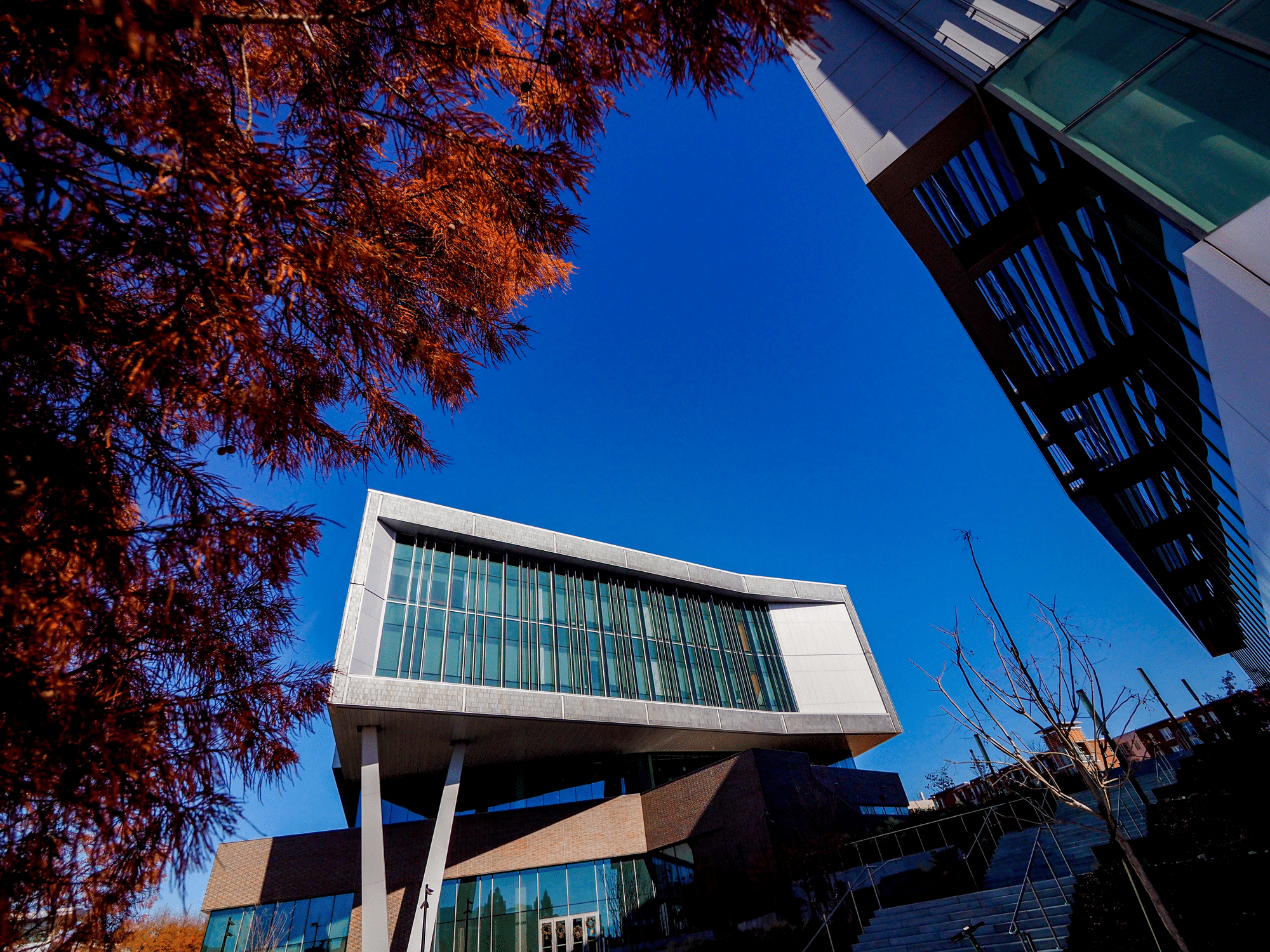 The newly completed Fitts-Woolard Hall on Centennial Campus.