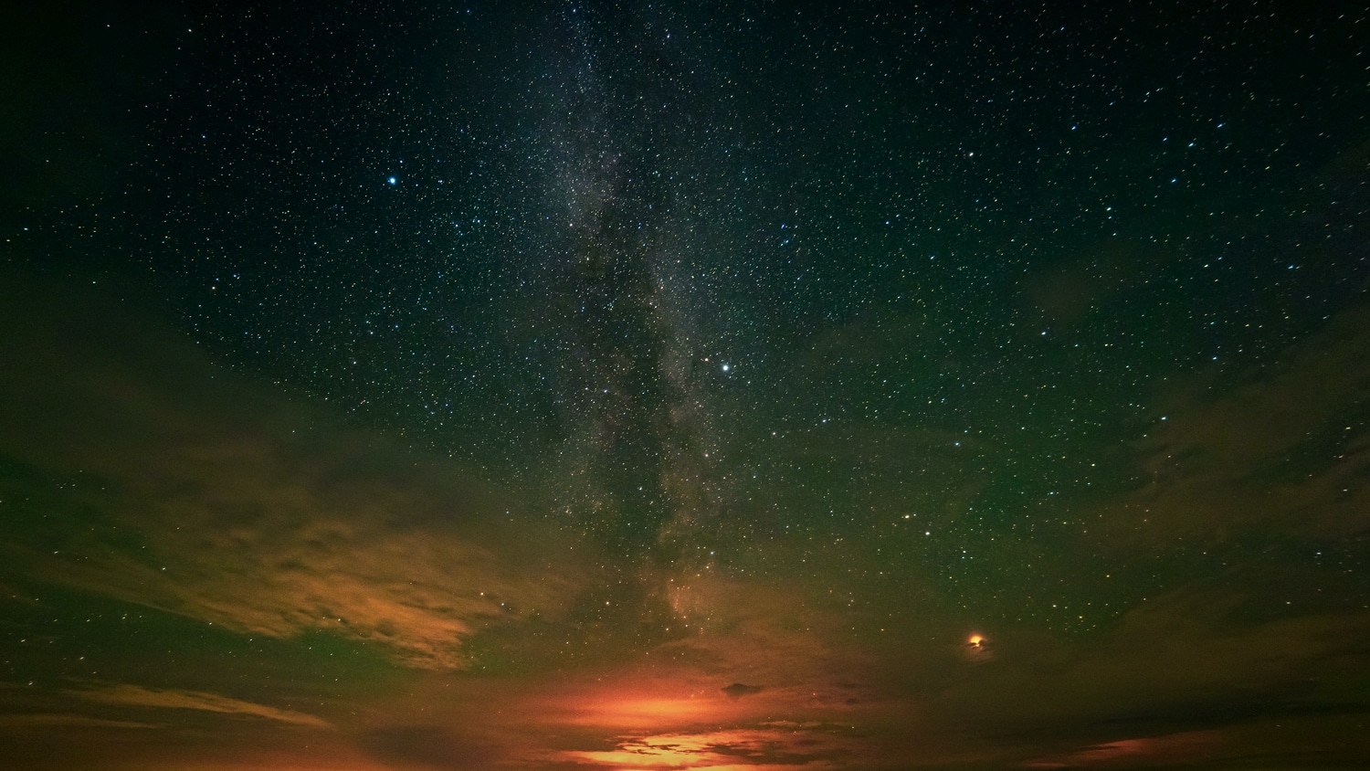 sunset stars