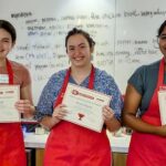 The winners of NC State's first Culinary World Cup pose with their certificates.