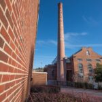 The smokestack on NC State's campus.