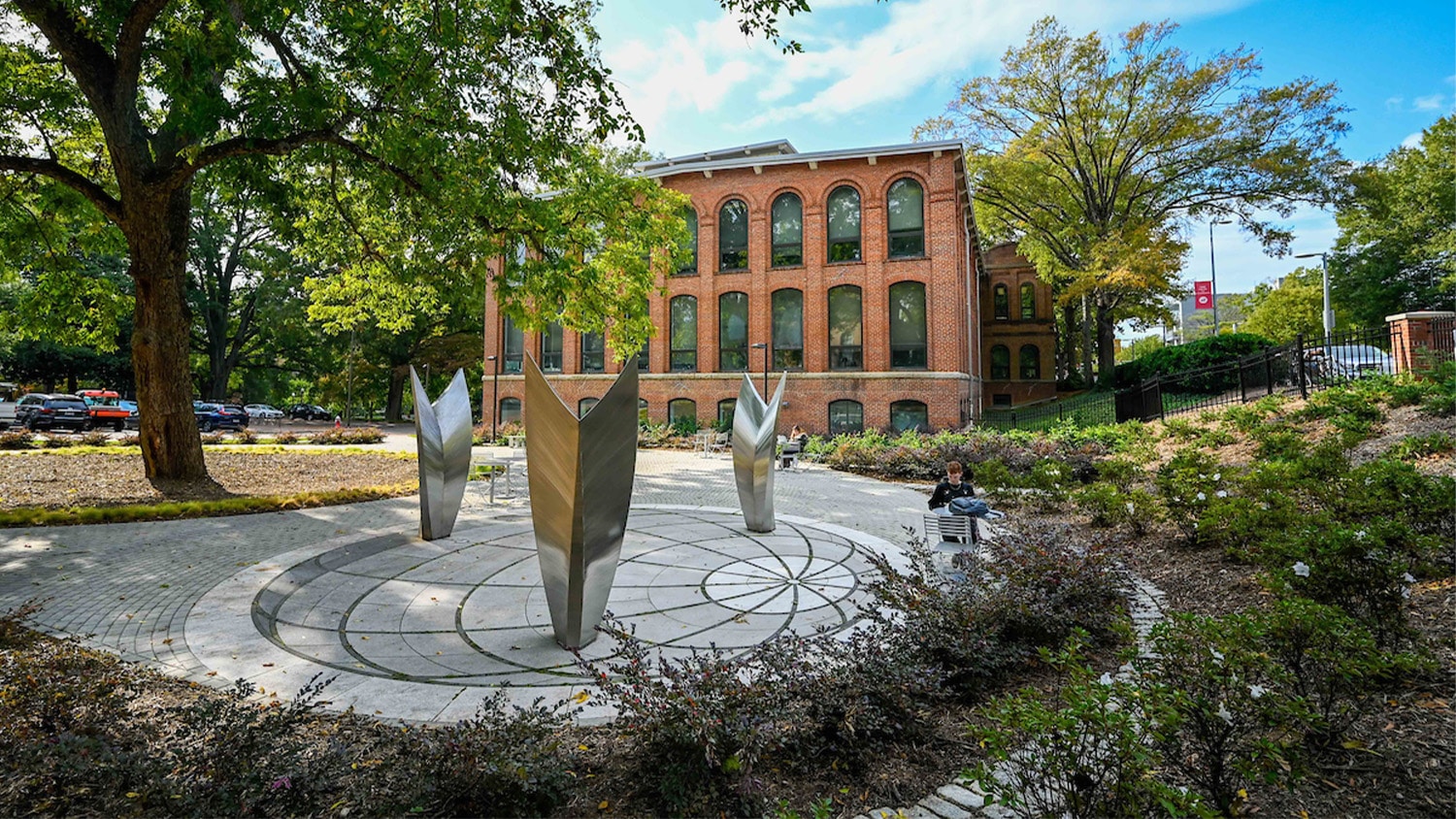 The Global Courtyard serves as a space to showcase how NC State strives to bring the world to campus.