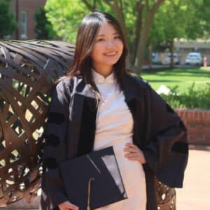 Shiyue Yao, who will earn her Ph.D. in Economics from NC State in spring 2025.
