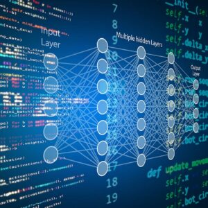 A computer terminal running an AI program.
