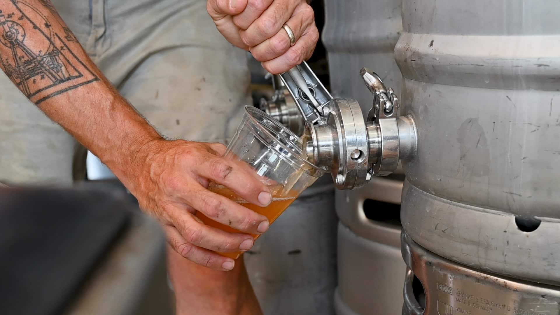 A local brewmaster pours an ancient Sumerian brew, recreated with support from an NC State professor.